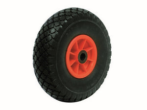 ruota piena per carrelli portasacchi cerchione plastica ï mm.260 foro ï mm. 16 cod:ferx.vit49245