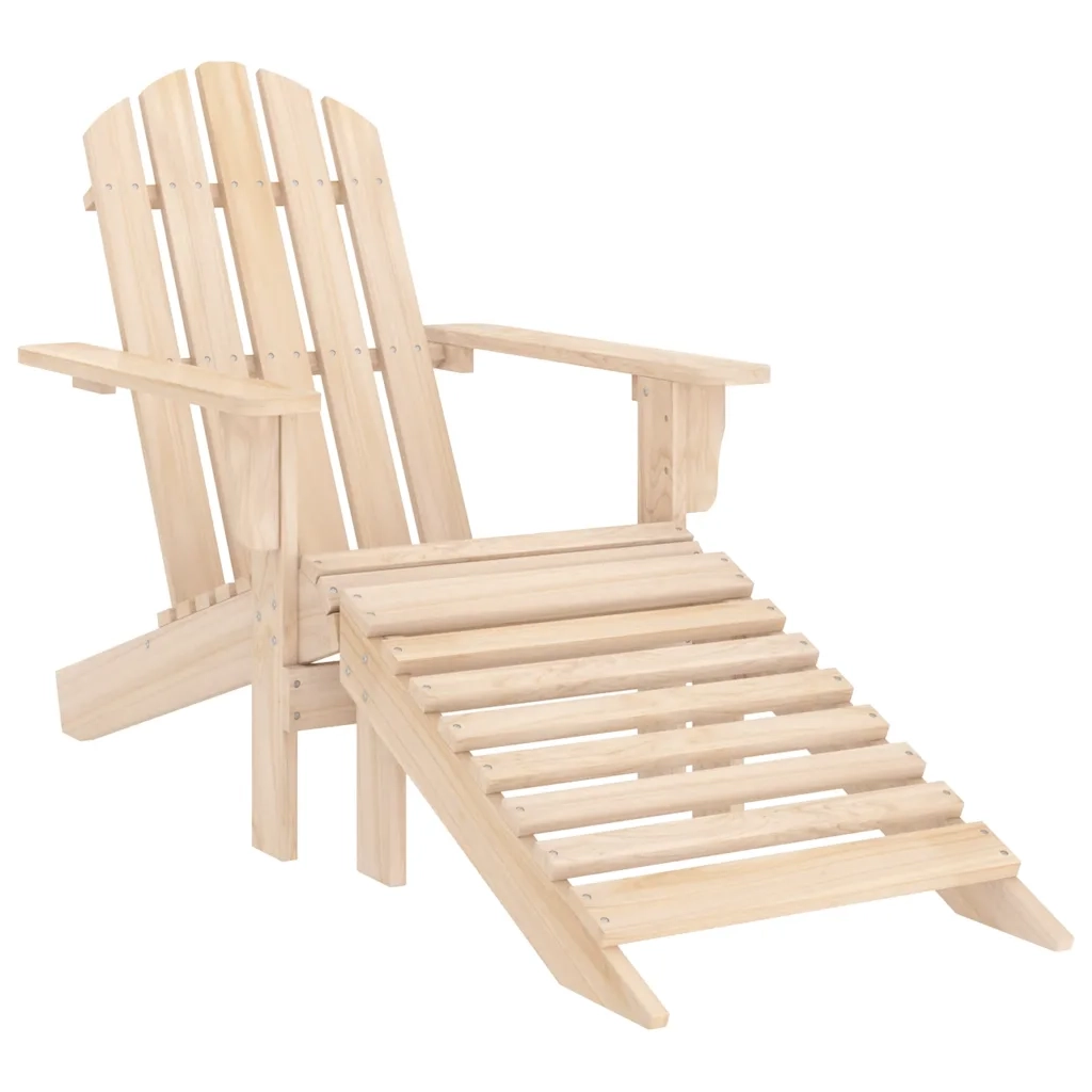 Sedia Adirondack con Poggiapiedi e Tavolo Massello di Abete CFW1997178