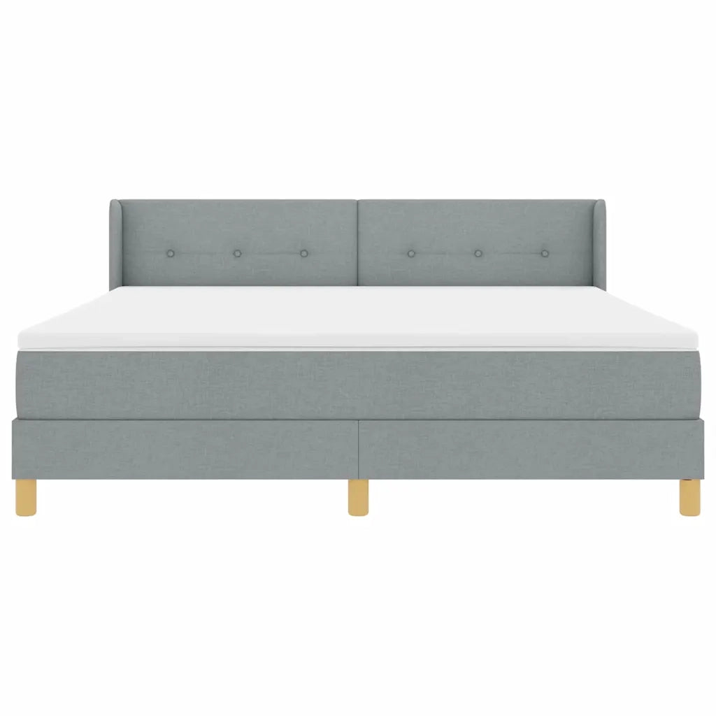 <strong>Letto a Molle< / strong> Grigio chiaro 180 x 200 cm