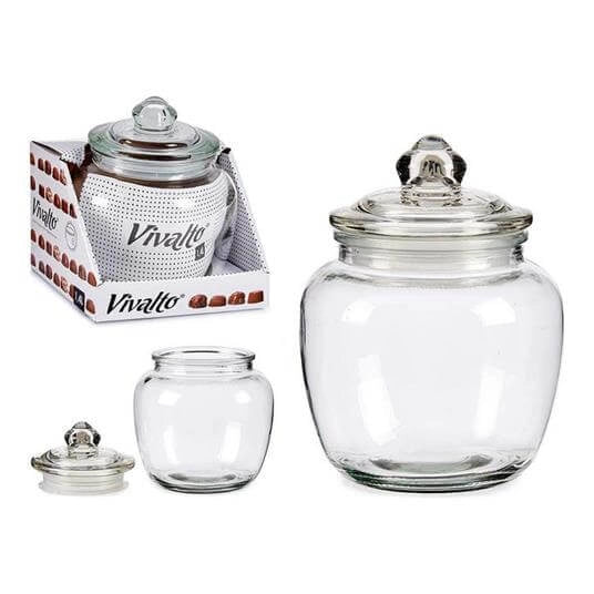 Contenitore Vivalto Vetro 1400 Ml (14,5 X 19 X 14,5 Cm)