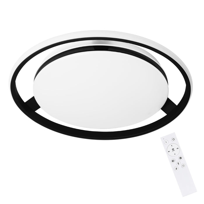 ZMH Lampada da soffitto LED design ruota rotonda dimmerabile 42W telecomando