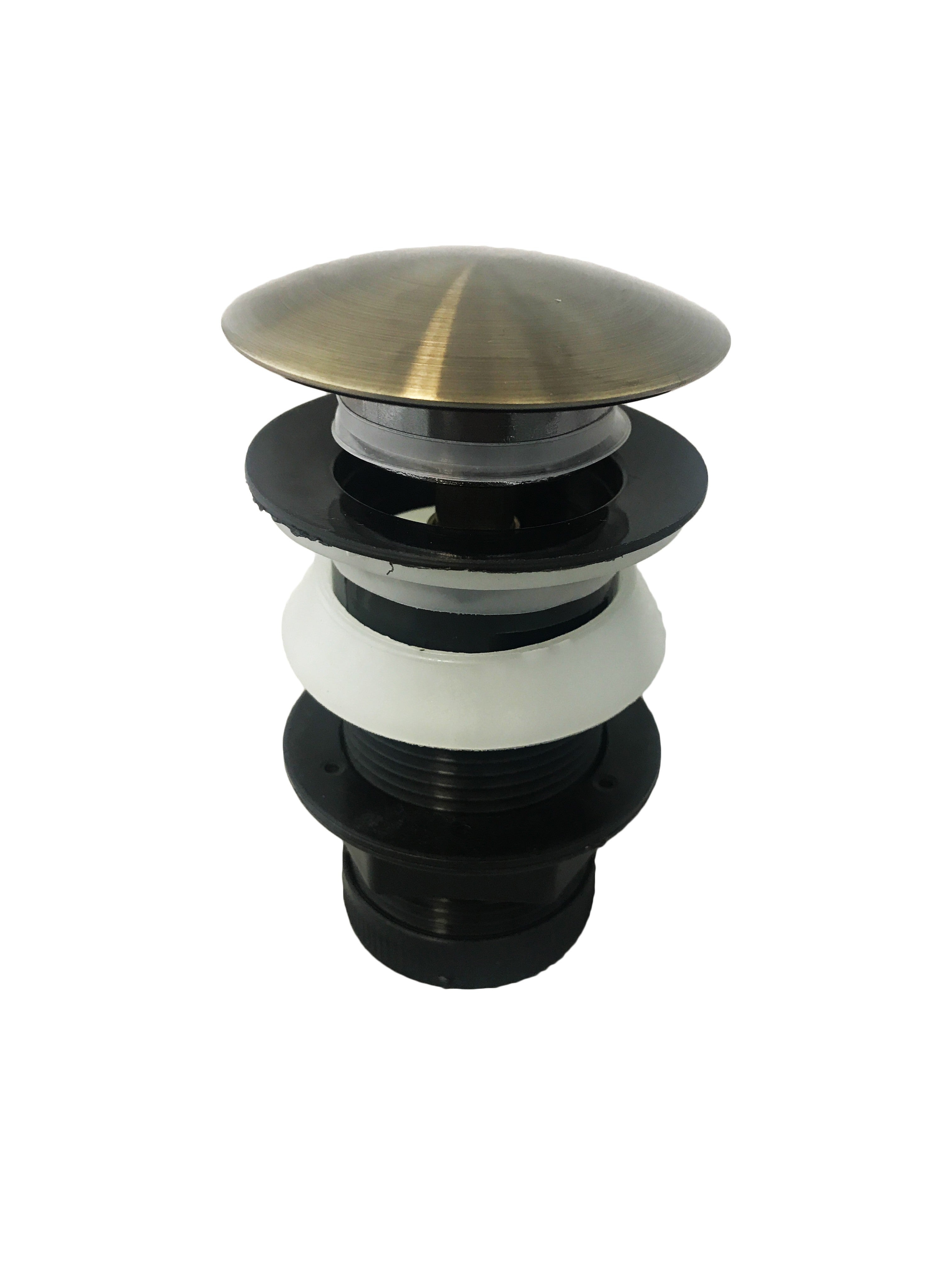 Piletta lavabo bidet automatica senza troppo pieno bronzata