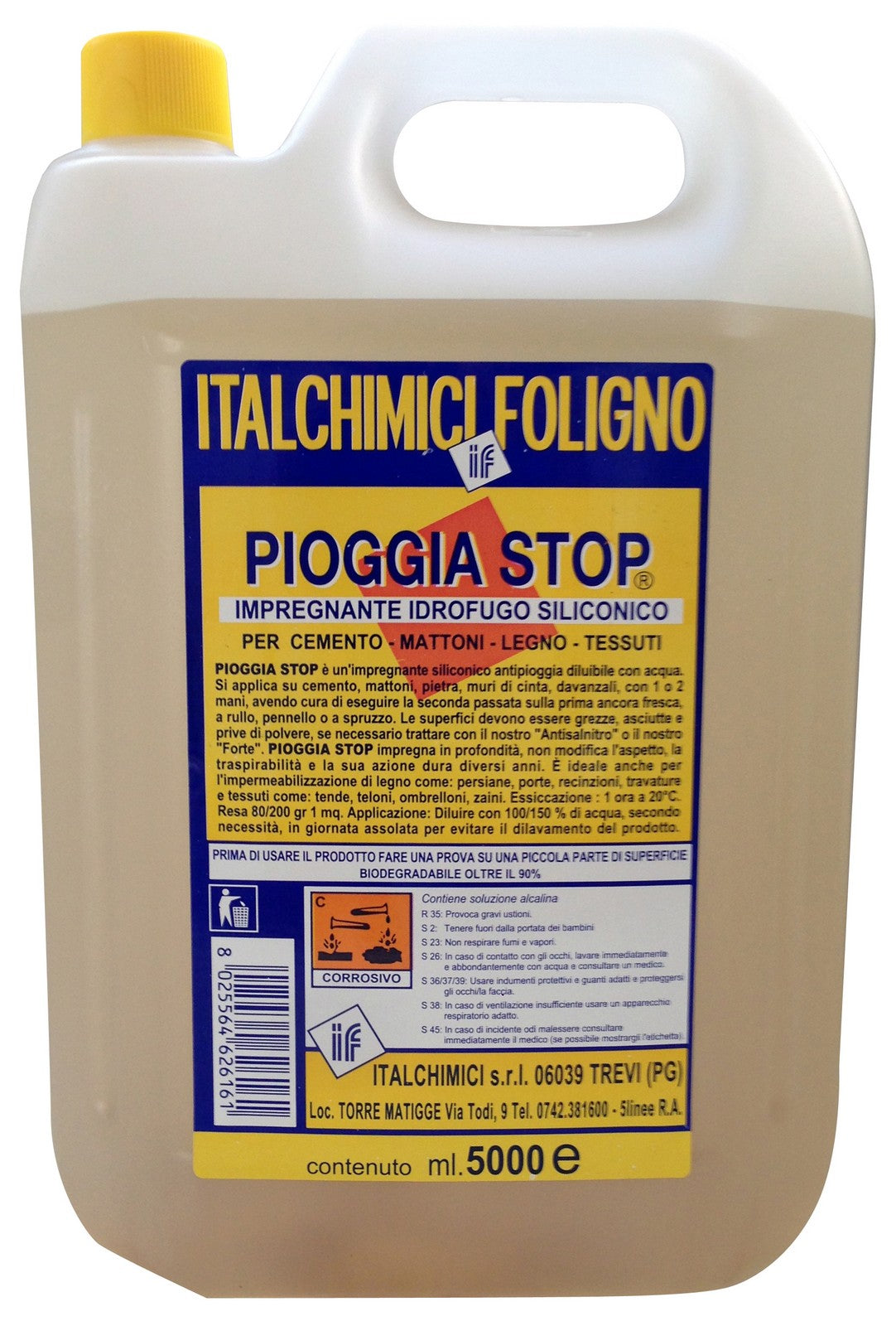 impregnante idrofugo "pioggia stop" lt.5 cod:ferx.13932