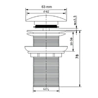 Piletta lavabo bidet automatica senza troppo pieno bronzata