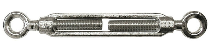 tenditore a due occhi per funi  mm.12 (1/2) cod:ferx.vit16187