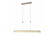Lampada sospesa a barra Sonox LED 36W nichel cristalli