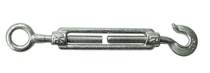 tenditore a occhio e gancio per funi  mm.10 (3/8) cod:ferx.vit4155