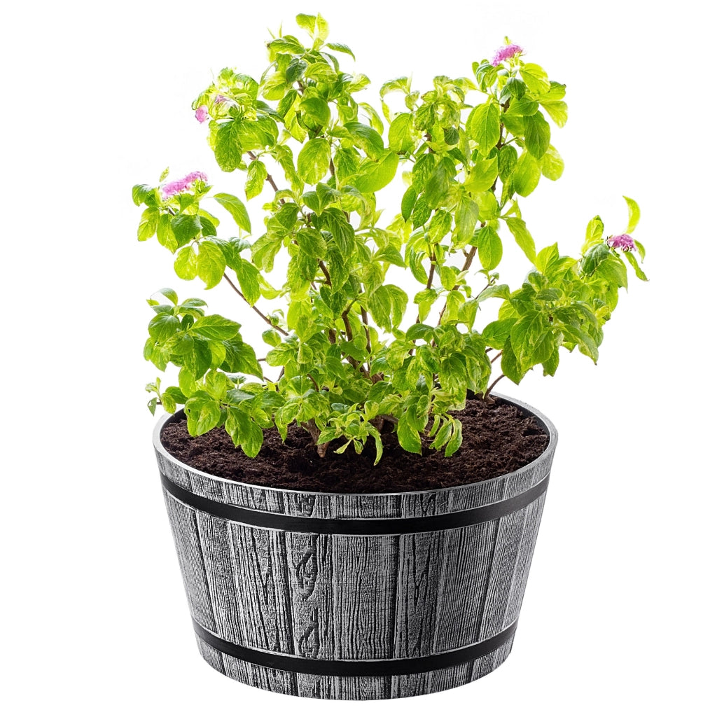 Vaso da fiori KADAX, vaso per fiori, copertura da giardino, rotondo, supporto per fiori in plastica, 40 cm