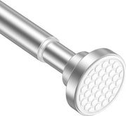 Douchegordijnstang in acciaio inox con antislip, estensione 61-112 cm, maniglia regolabile, corda per tenda in acciaio inox, senza foratura, maniglia per tenda douchi estendibile