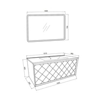 Mobile sospeso Relief 100 cm - Blu pastello opaco