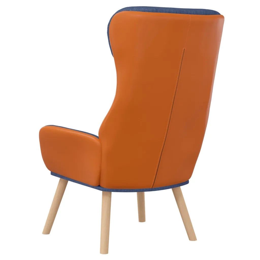 Poltrona Rilassante Blu in Tessuto e PVC cod mxl 7548