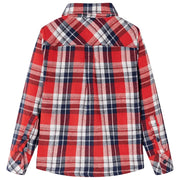 Camicia a Quadri da Bambino Rossa e Blu Marino 104 13170
