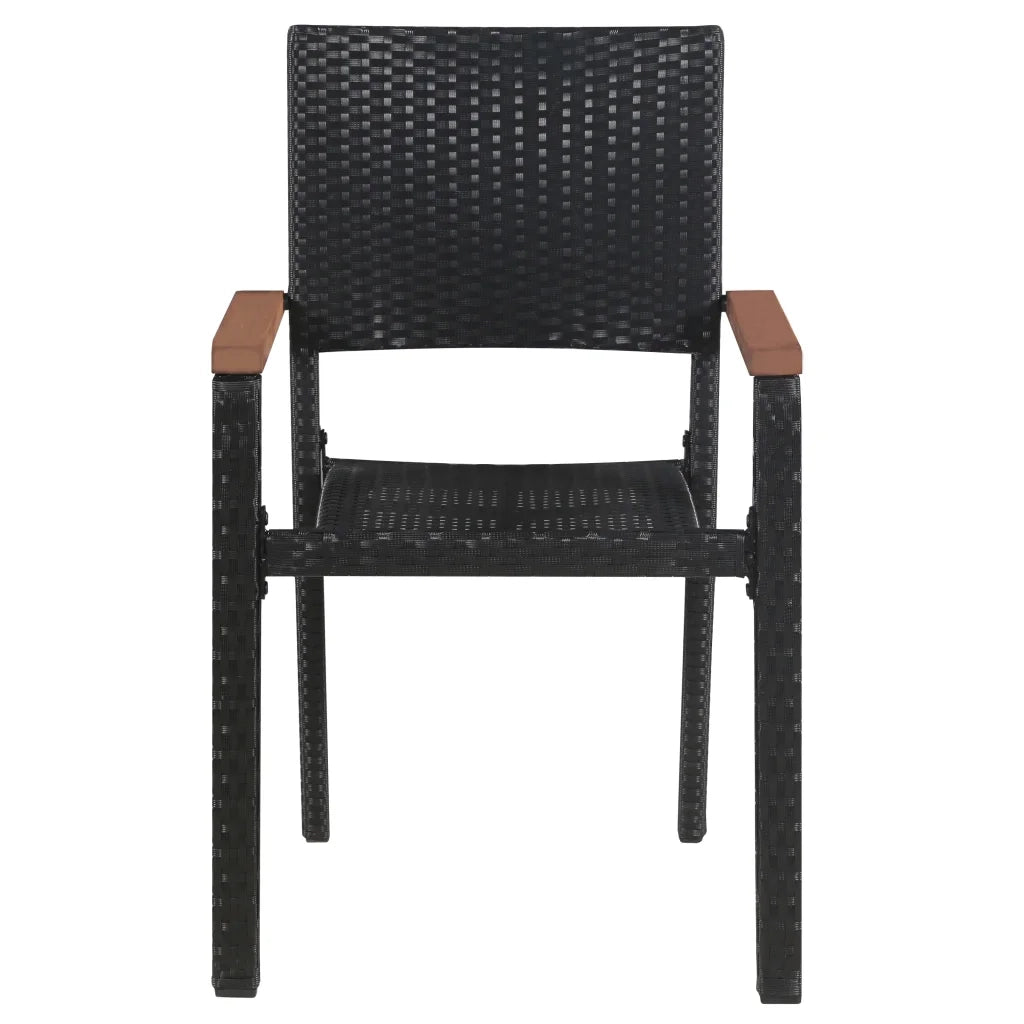 Set Mobili da Pranzo per Giardino 3 pz Nero 3072442