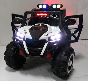 Macchina Elettrica per Bambini 12V Kidfun Fuoristrada 4x4 Bianca