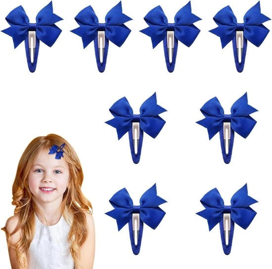 Spazzola per capelli per bambine Allecto Plus (8 pezzi) - Cappello per bambine carino - Pony pinze con maniglie antiscivolo