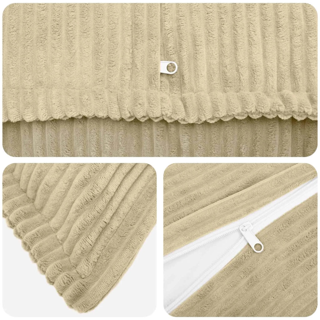 Federa 6 pz HOUTEN Grigio Verde Chiaro 50 x 75 cm corduroy 919810