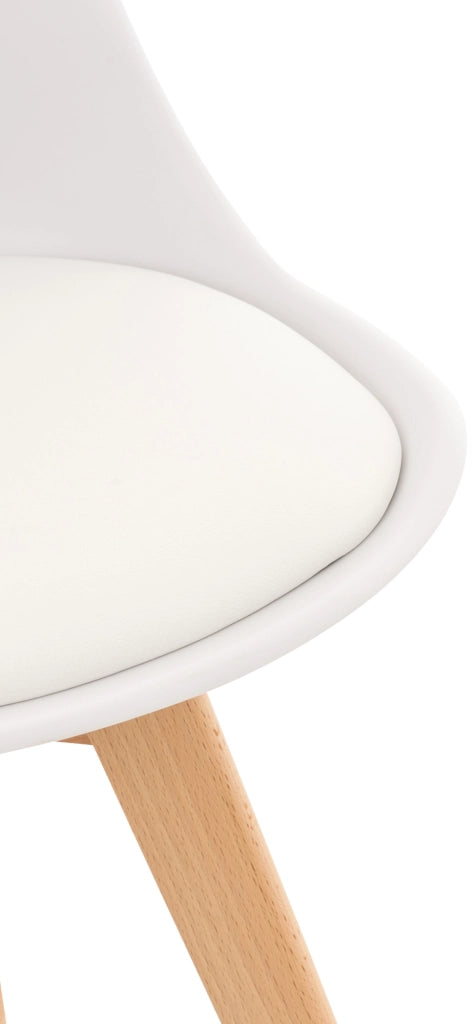 Sedia Pranzo Linares bianco,Plastica