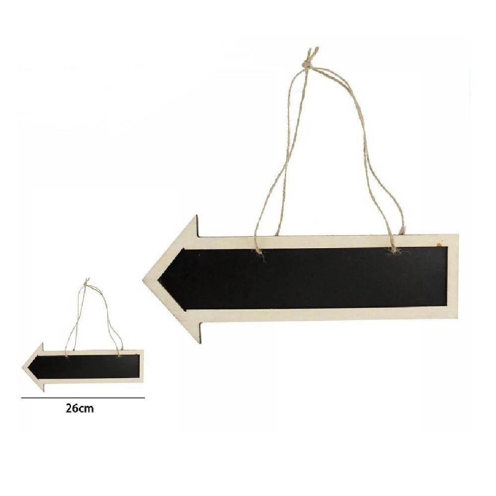 Trade Shop - 2 Pz Lavagna A Freccia Da Appendere Lavagnetta Cartello Targa Direzionale 53930a -