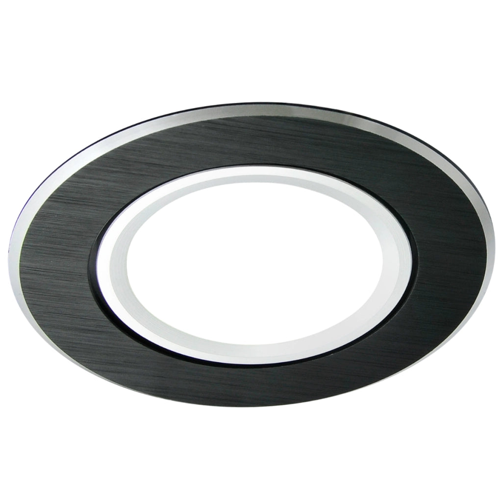 Faretto incasso tondo alluminio nero GU10 orientabile Polux