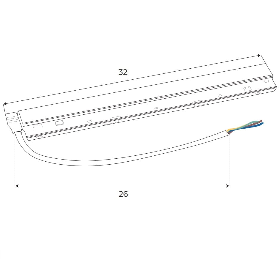 Alimentatore 200W 48V per binario magnetico bianco Maxlight