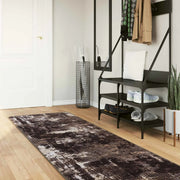 Runner Tappeto MARSA Nero 80 x 400 cm Poliestere e PVC