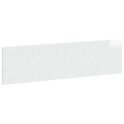Testiera da Muro DELFT Bianco Lucido Legno ingegnerizzato 897149