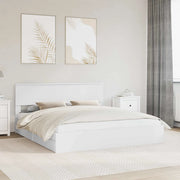 Letto con Contenitore Bianco 180 x 200 cm Legno multistrato 3410770