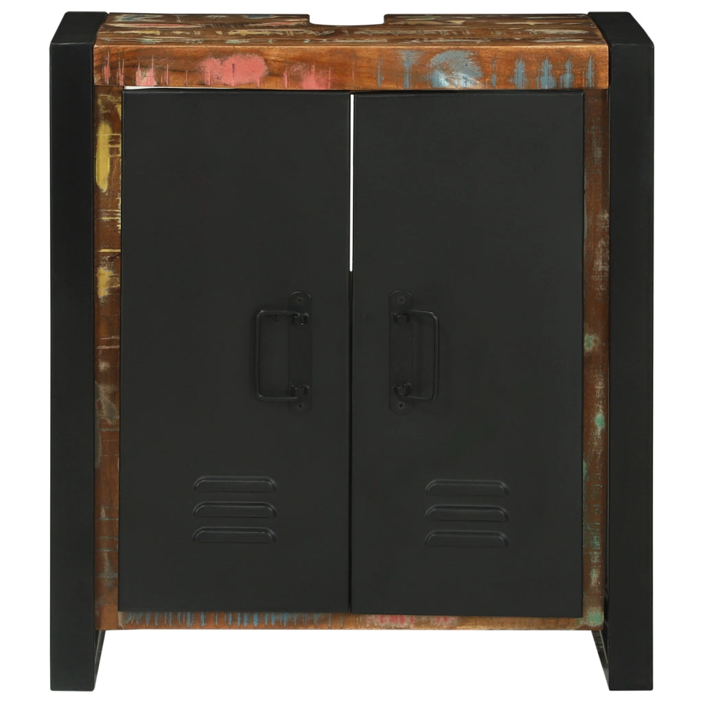 Armadio per lavandino 55x35x60 cm Legno massello recuperato