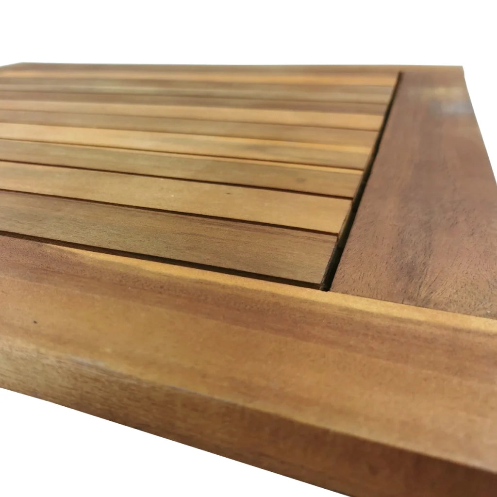 Set da balcone, set da bistrot, tavolo con 2 sedie, marrone