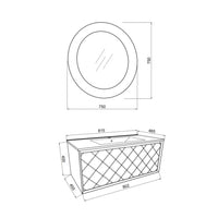 Mobile sospeso Relief 80 cm - Pietra