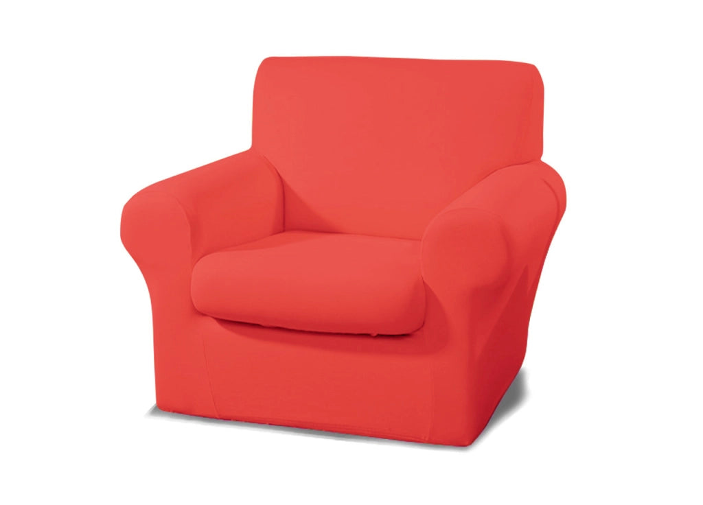 Copridivano Antimacchia Elasticizzato Protettivo Impermeabile Genius Tinta Unita - Poltrona - Rosso 1016