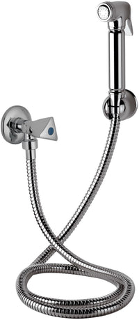 Set doccetta bidet con doccia a pulsante, flessibile, rubinetto e supporto lux - set relax