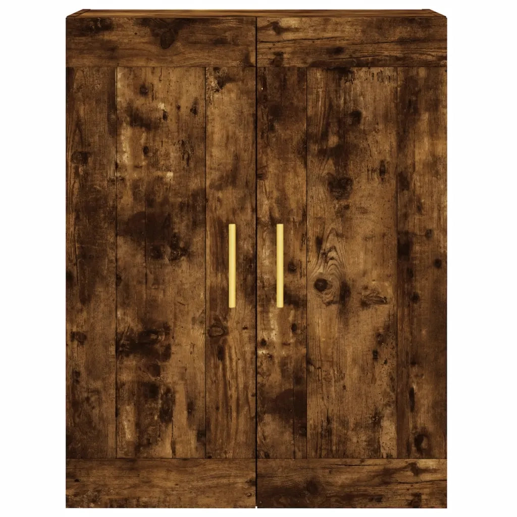 vidaXL Mobile a Parete Rovere Fumo 69,5x34x90 cm in Legno Multistrato