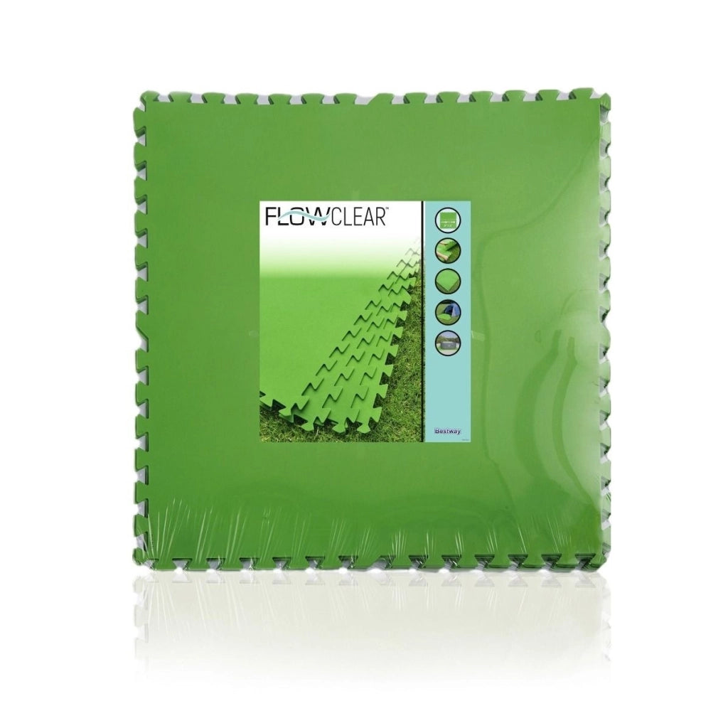 TAPPETO SOTTOPISCINA VERDE 78X78CM 9PZ 4,6MQ