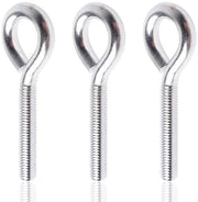 3 set di viti in acciaio inossidabile M5 x 30 mm - viti a anello per gancio a vite - occhielli - grandi viti a anello - ganci a vite per lettini, ombrelloni e dondoli