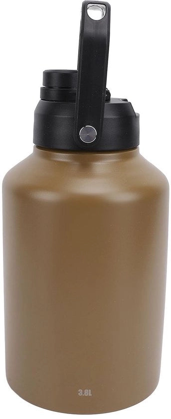 Fles Isolato 3,8 Litri - Otrezzo Acqua - Doppia Isolazione - Fondino Antiscivolo - Ideale per Attività Sportive - Conserva Bevande Per Ore