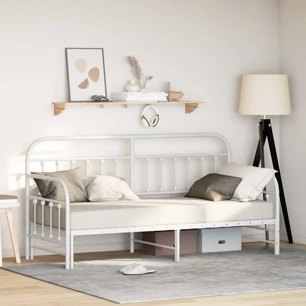 Struttura per letto di giorno-Giroletto Bianco 75 x 190 cm 584777