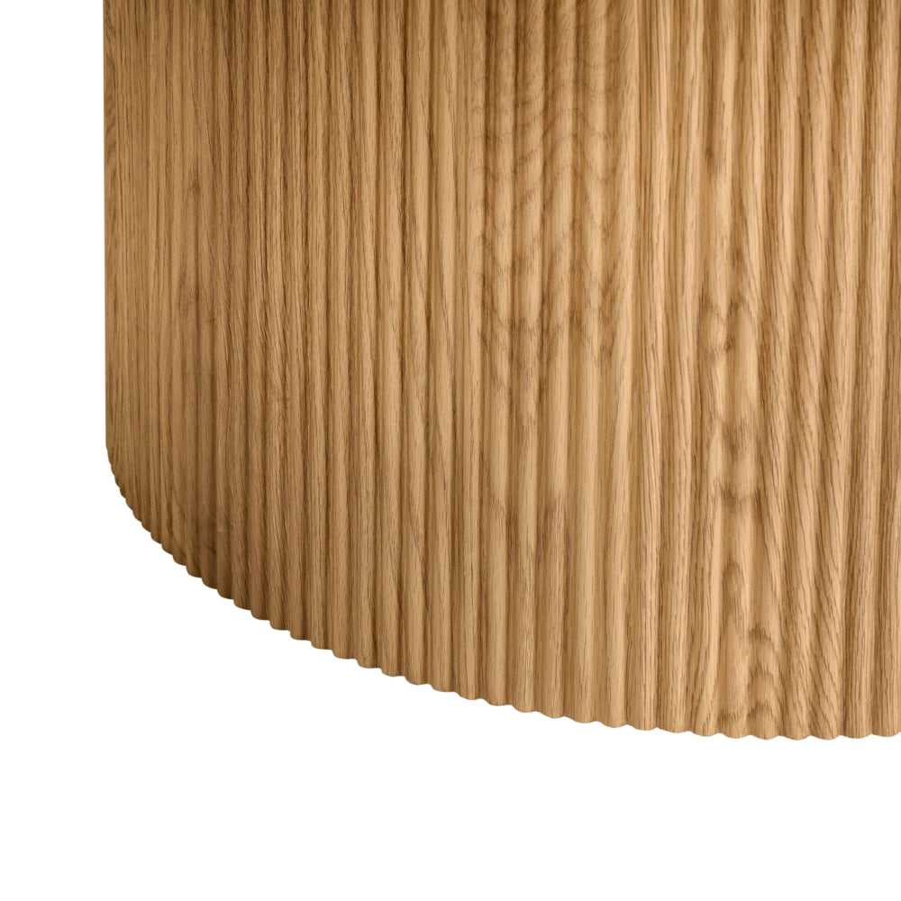 Tavolo da pranzo con piano in MDF marrone chiaro ⌀ 120 cm con base a piedistallo Mobili da sala da pranzo moderni