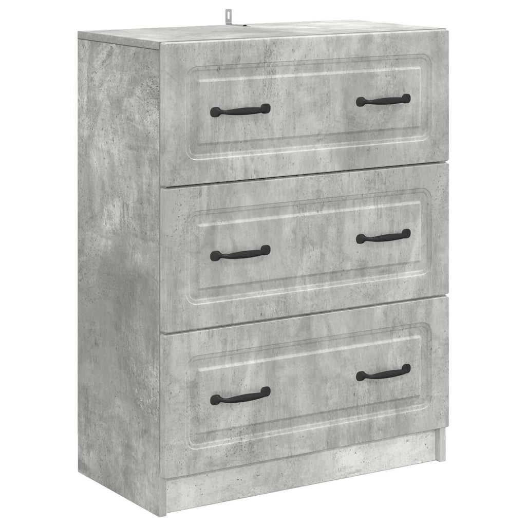 Mobile con Cassetti Grigio Cemento 66 x 34,5 x 87 cm 895758