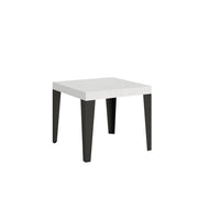 Tavolo allungabile 90x90/246 cm Flaris Bianco Frassino telaio Antracite