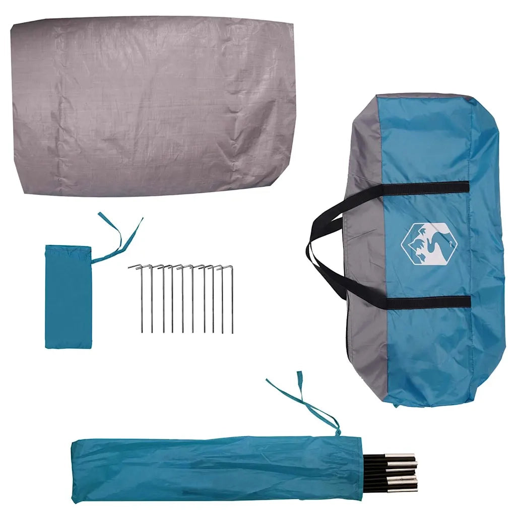 vidaXL Tenda con tetto Blu 268 x 240 x 191 cm Poliestere