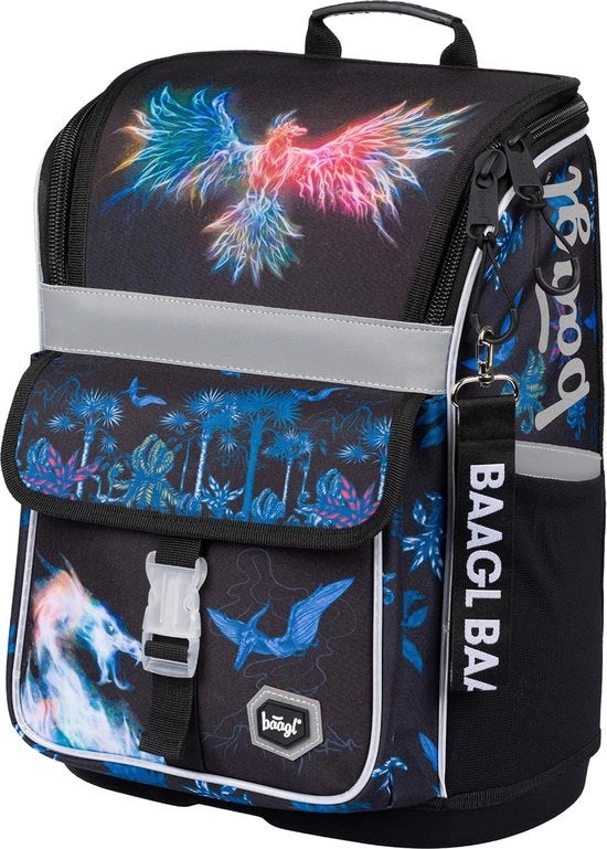 Zak per Ragazze Ergonomica per la Prima Classe - Borsa Scuola con Striscia di Adesione e Dettagli Riflettenti