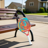 Racchetta Padel in Fibra di Carbonio con Impugnatura Antiscivolo e Borsa di Trasporto