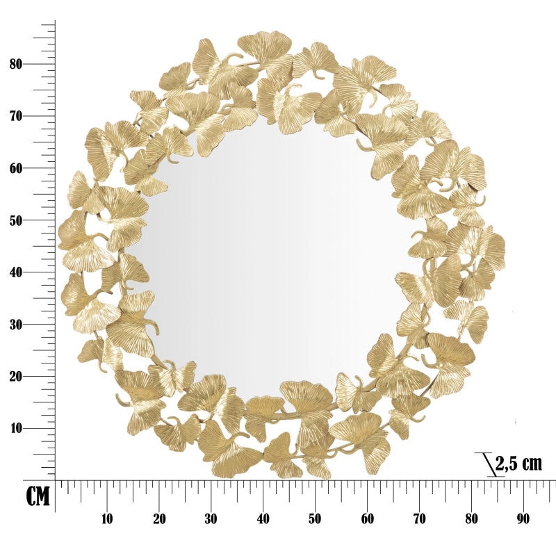 Specchio Foglie Round cm ø 87x2,5
