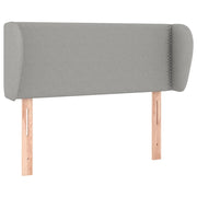 Testiera | Testata ad Orecchio Grigio Chiaro 93x23x78/88 cm in Tessuto
