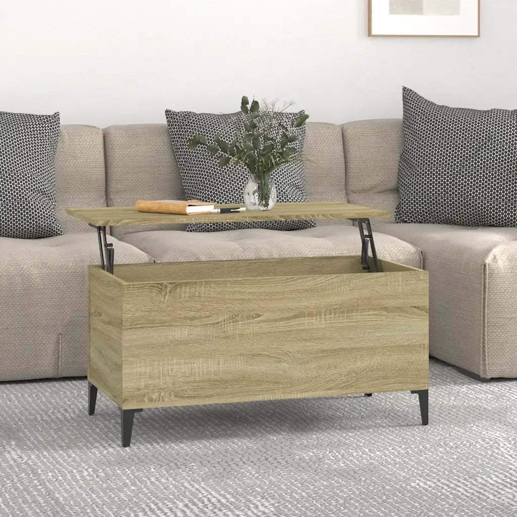 Tavolino salotto | Tavolino da caff¨¨ | Tavolino da Soggiorno Rovere Sonoma 90x44,5x45 cm Legno Multistrato