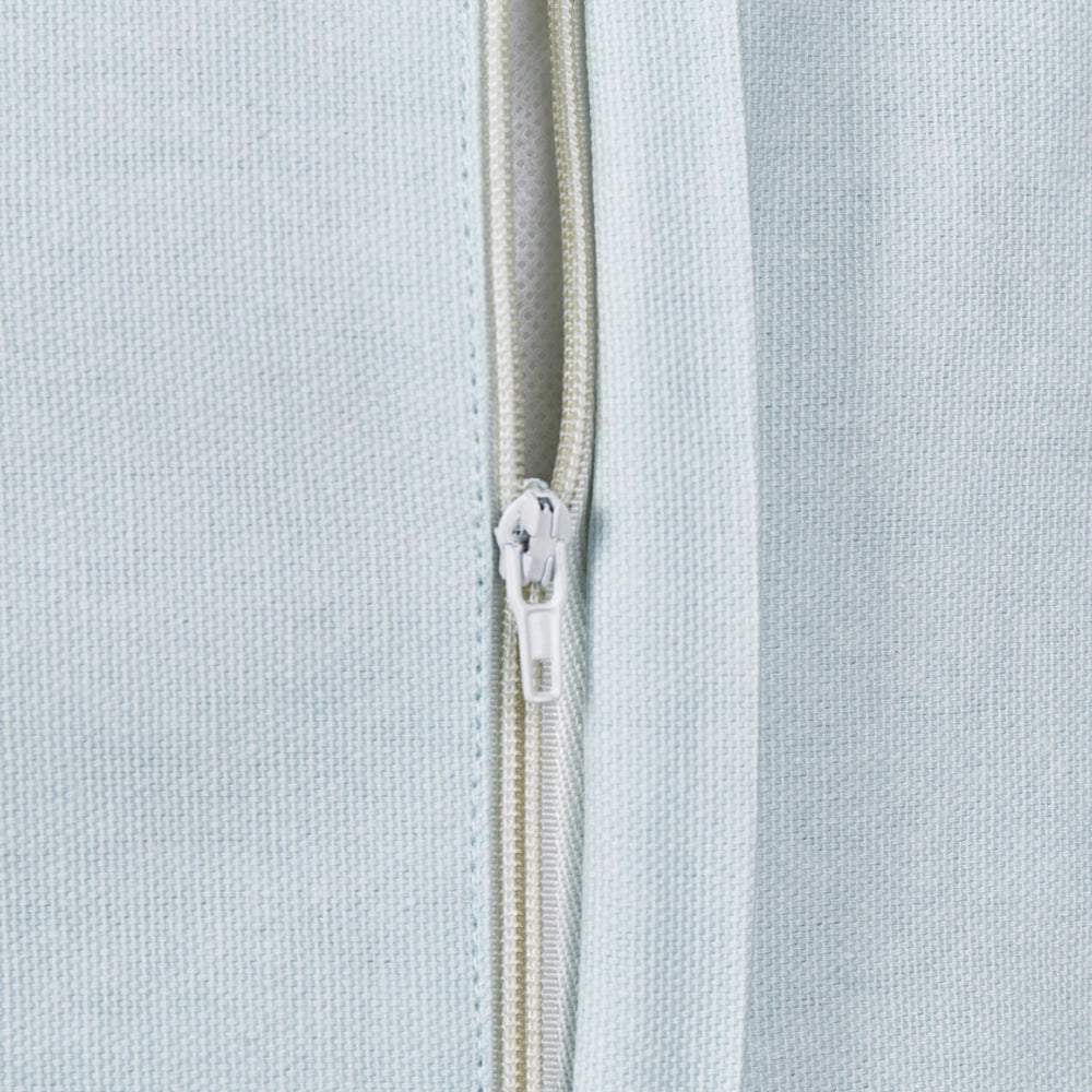 Set di 2 cuscini in cotone ricamati con motivo a cuoricini grigio 45 x 45 cm morbida imbottitura