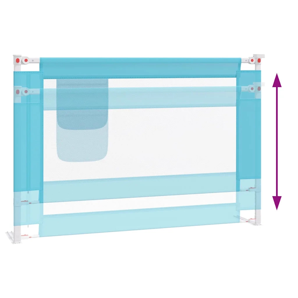 Sponda Letto di Sicurezza per Bambini Blu 100x25 cm in Tessuto cod mxl 70946