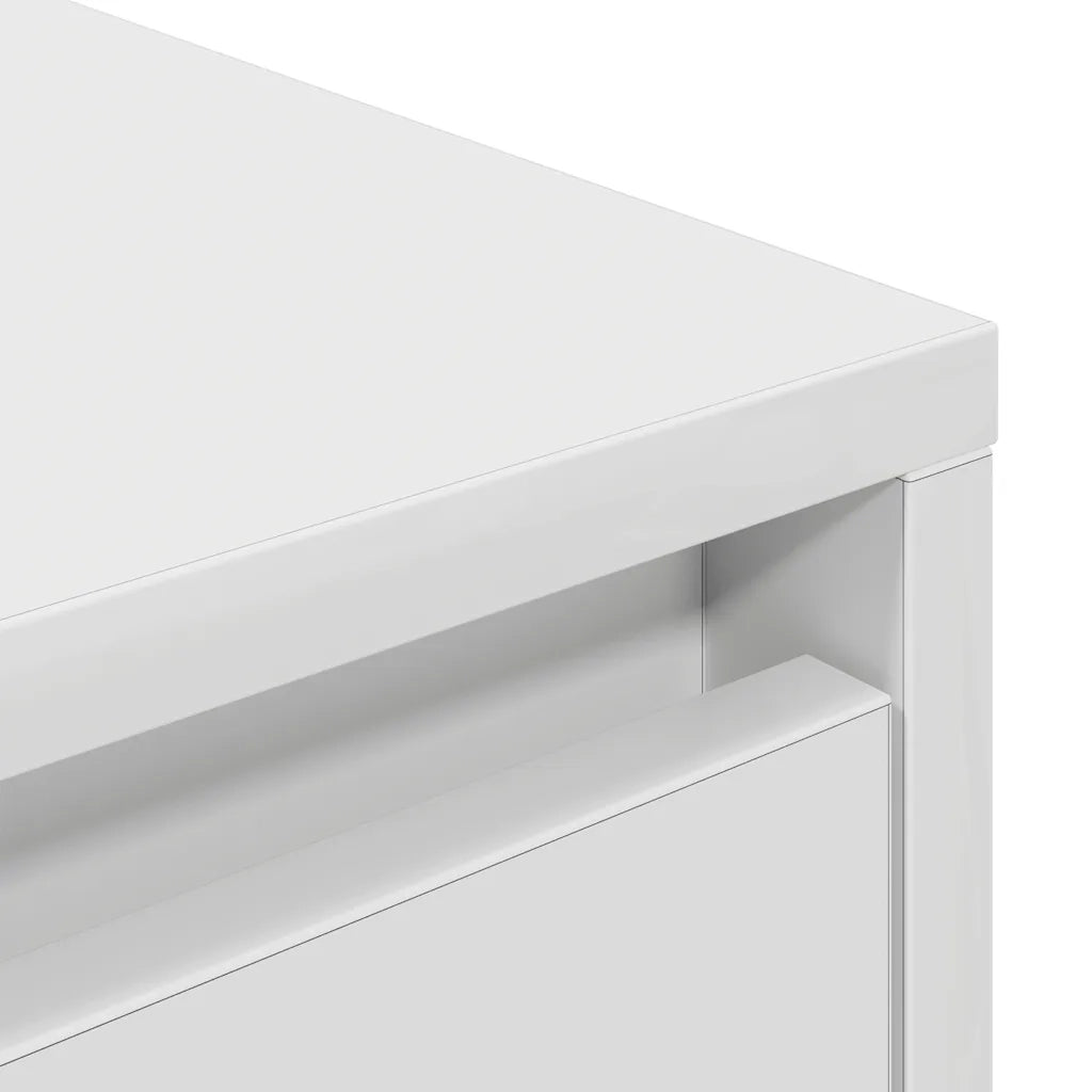 vidaXL Mobile Porta TV con Luci LED Bianco 193,5x41x50 cm