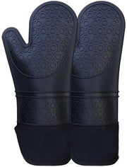 Manopole per forno in silicone antiscivolo - 2 pezzi - 37,5 cm - sicure per l'uso a contatto con alimenti - resistente al calore